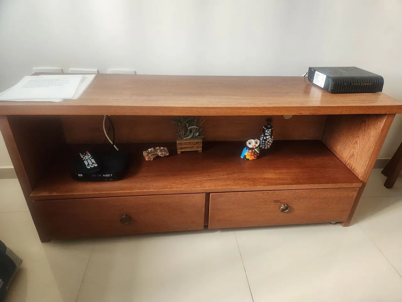Rack para TV de 140 x 40 de madeira maciça 