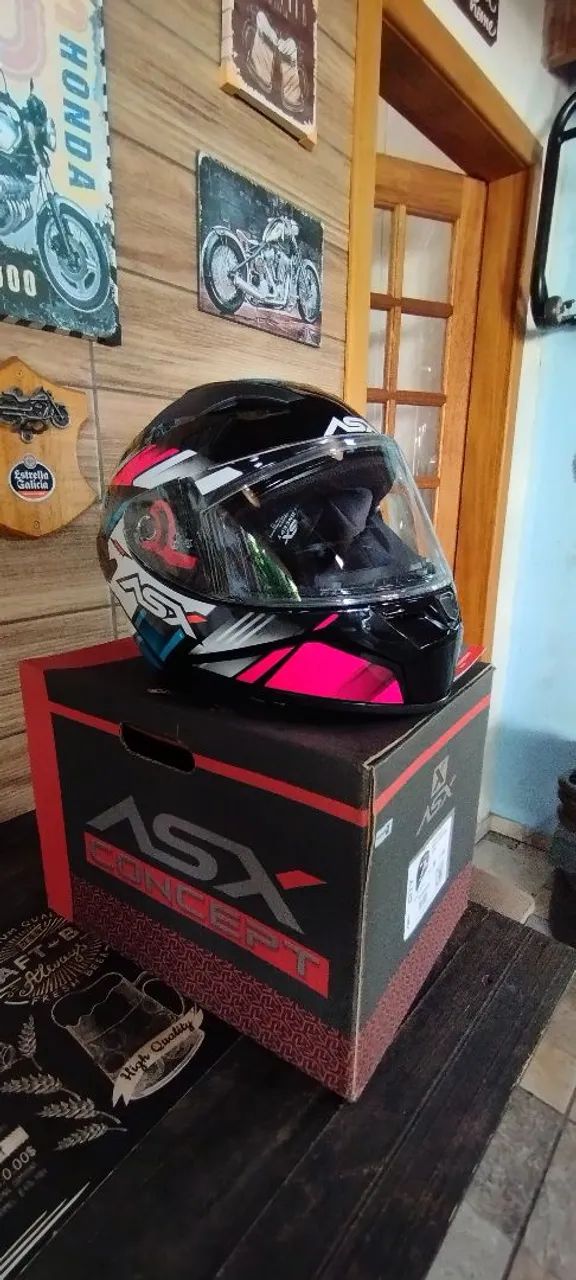 Capacete ASX City tamanho 58  - Foto 5