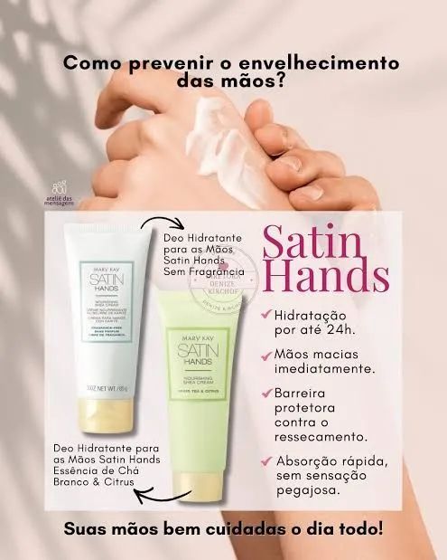 Creme anti envelhecimento p/ mãos 