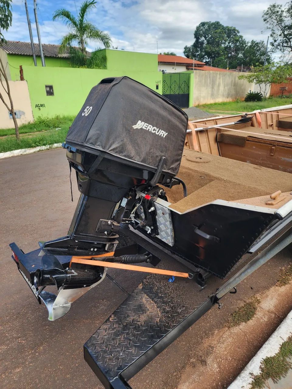 Barco 6m + motor 50hp + carreta - Foto 2