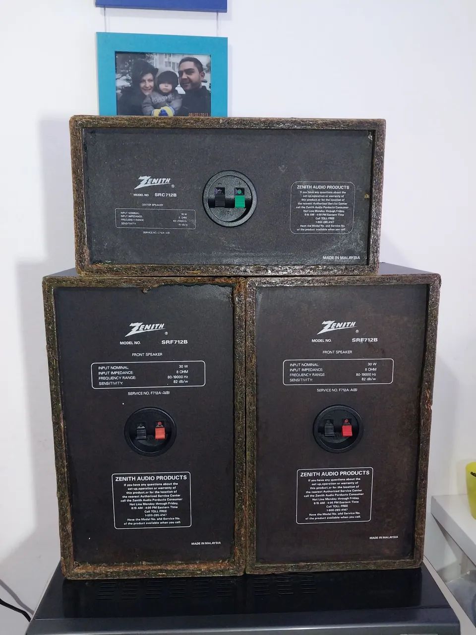 Jogo 3 caixas de som Zenith 30w 8OHM funcionando - Foto 4