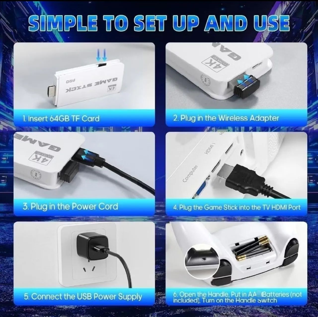 Videogame/Console Retrô (Game Striker) com 2000 jogos. - Foto 4