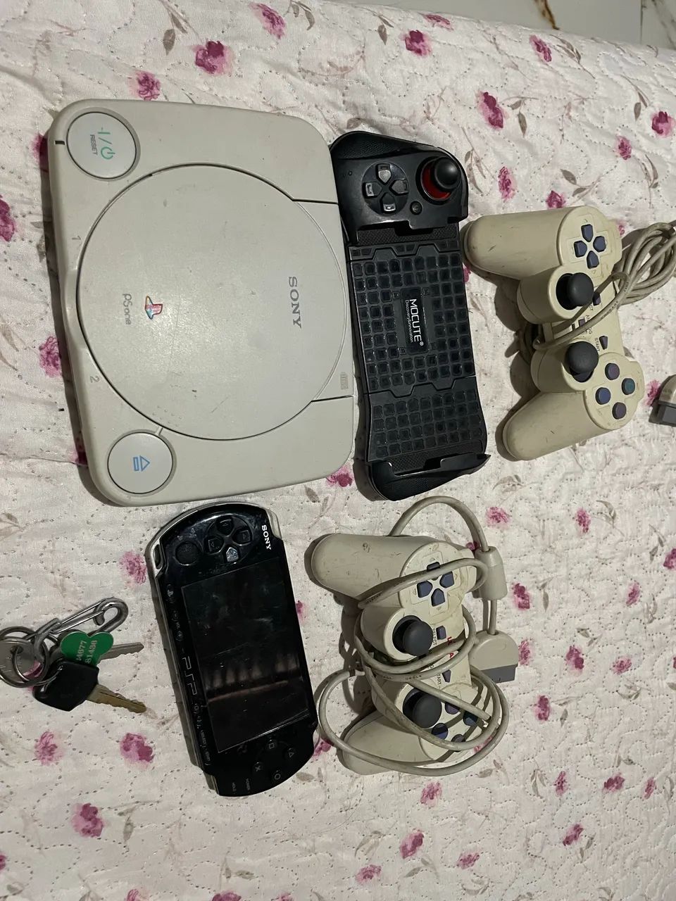 Ps1 com 2 controles e memory card  - Foto 3