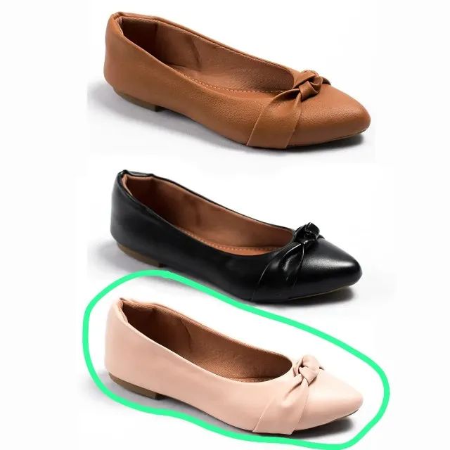 sapato modelo scarpin, cor rosa