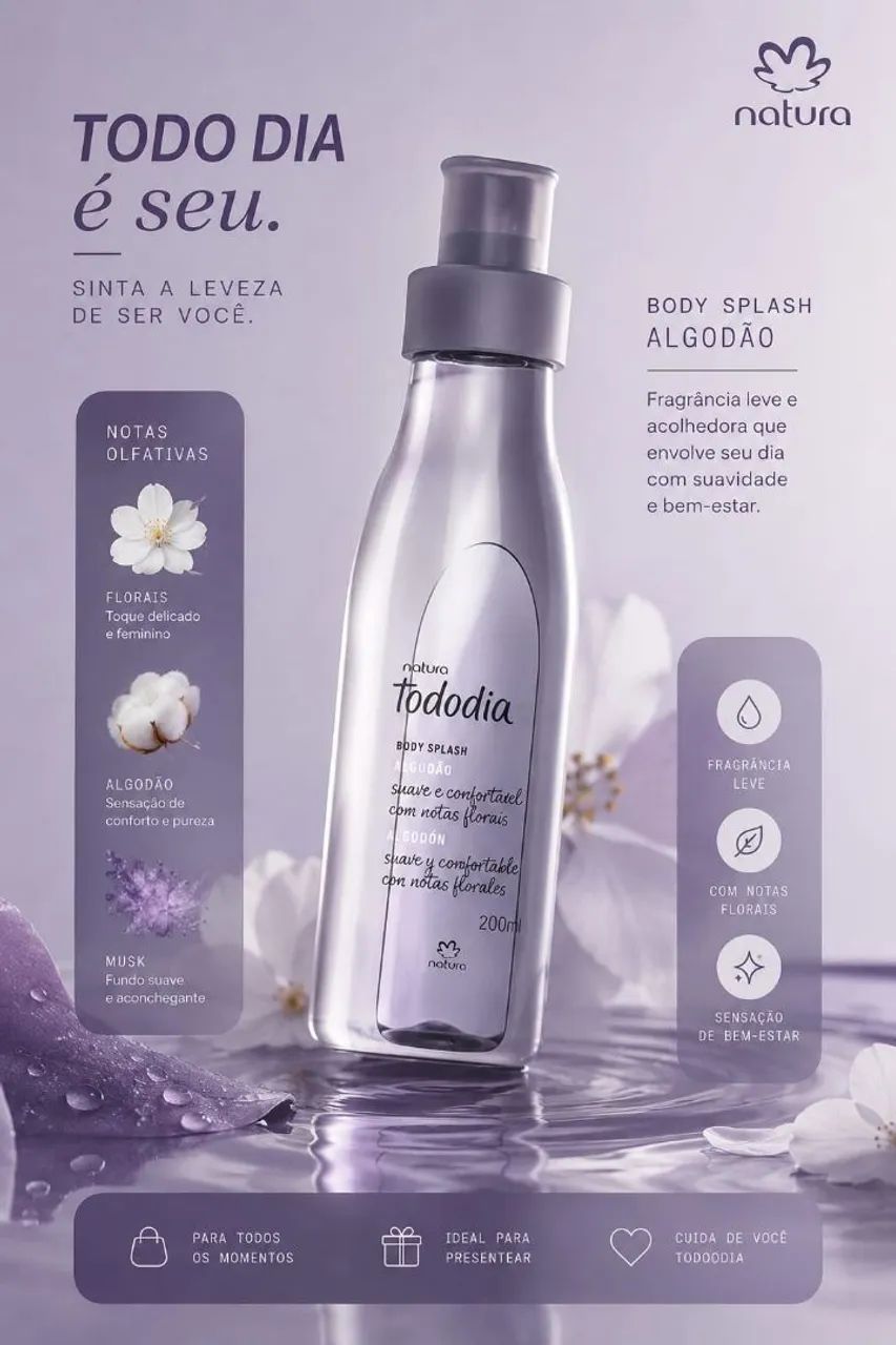 Boby Splash natura algodão 
