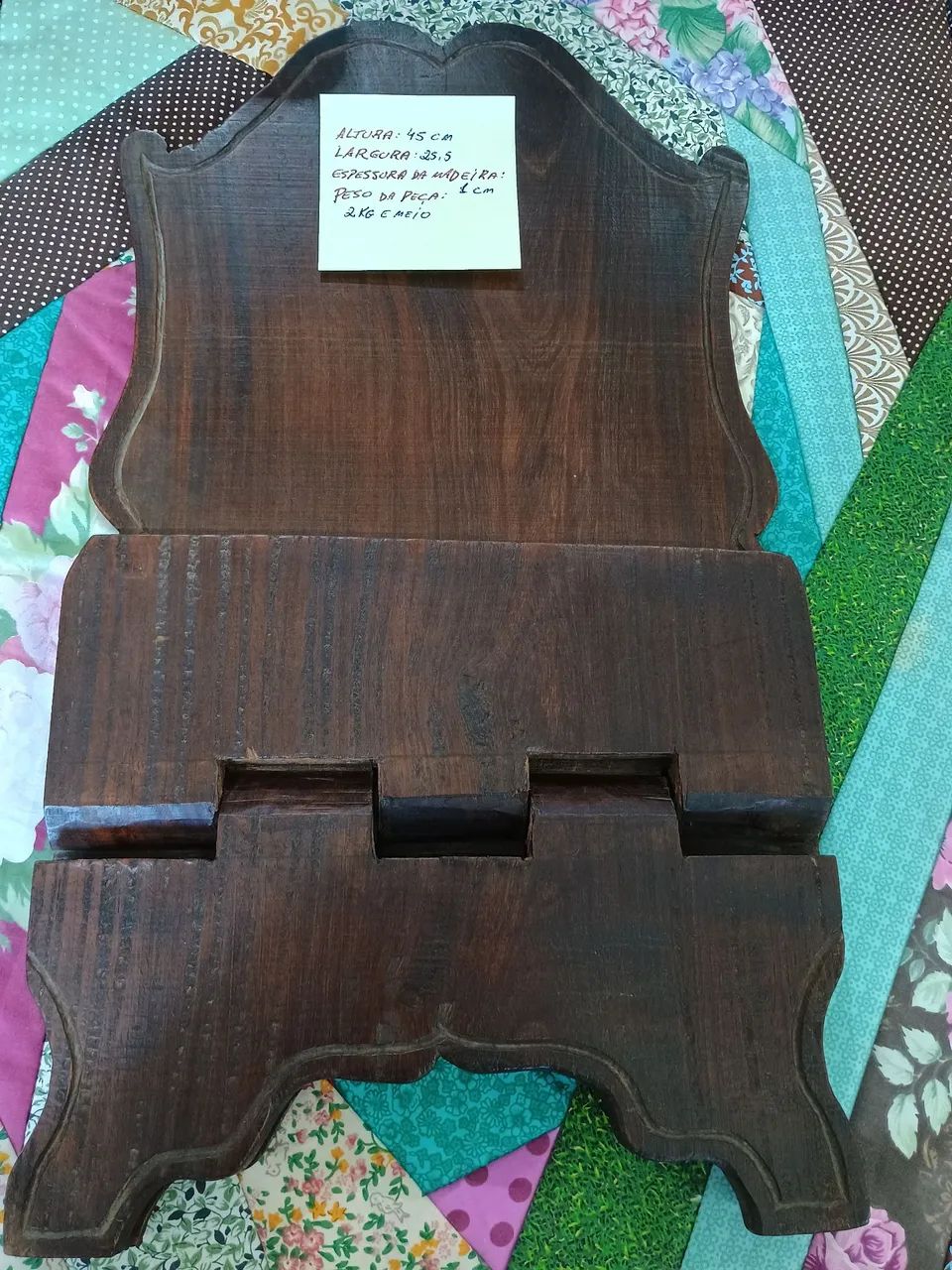 2 lindos suporte de madeira para livros. - Foto 4