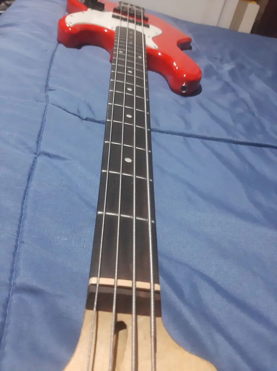 Baixo Squier Afinity antigo 4 cordas - Foto 5