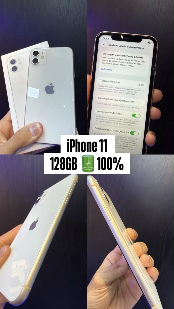 IPHONE 11 128GB BRANCO SEMINOVO