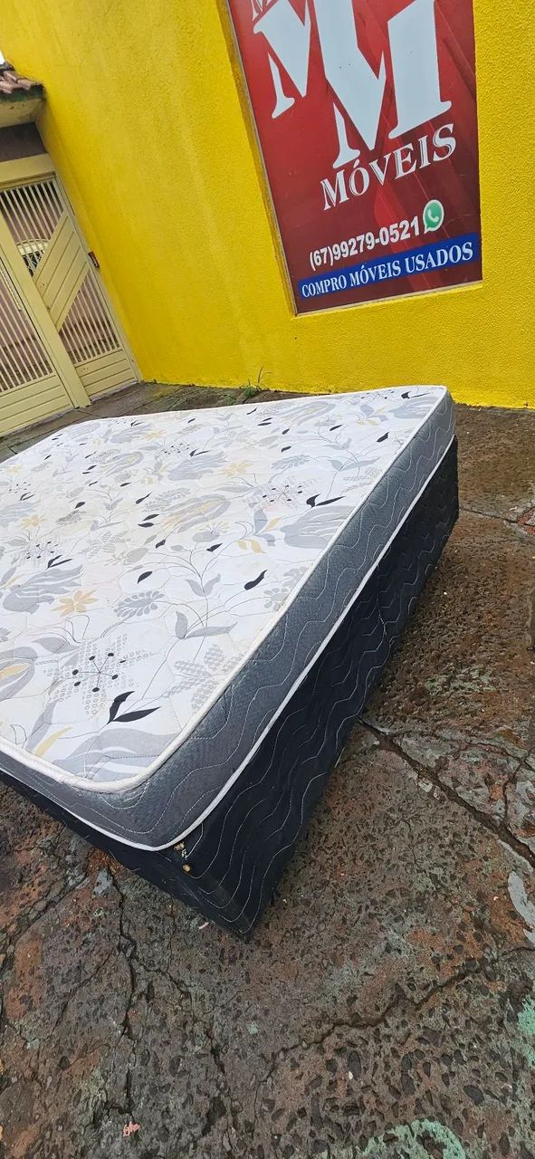 cama box casal padrão base e colchão espuma D45 ENTREGA GRÁTIS  - Foto 4