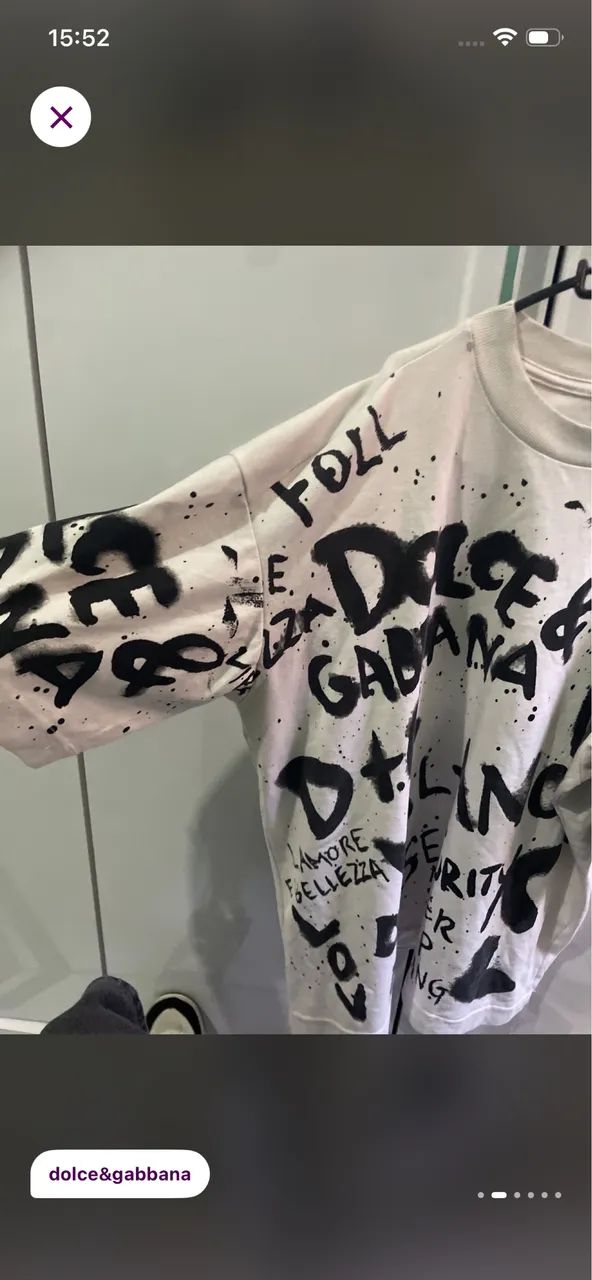 Camisa dolce gabbana GG - Foto 3