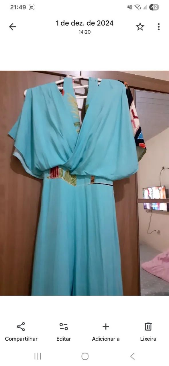 Macacão azul lindo 