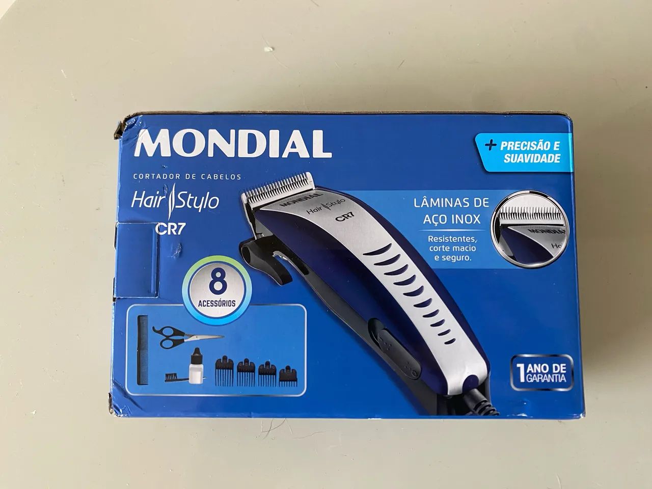 Cortador de Cabelo Mondial - Modelo Hair Stylo CR7 - Foto 4