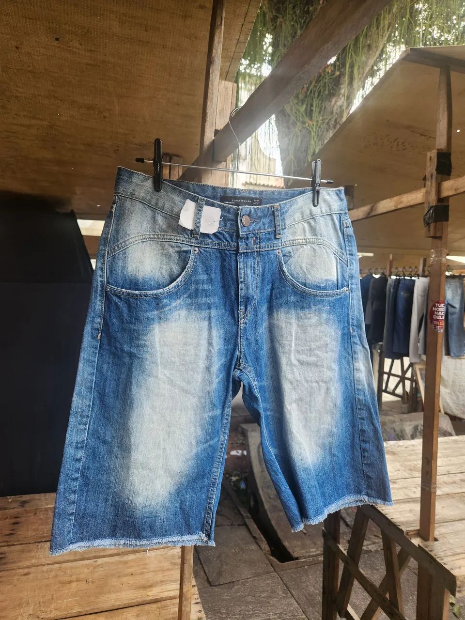 Bermuda jeans zara 40 - Foto 5