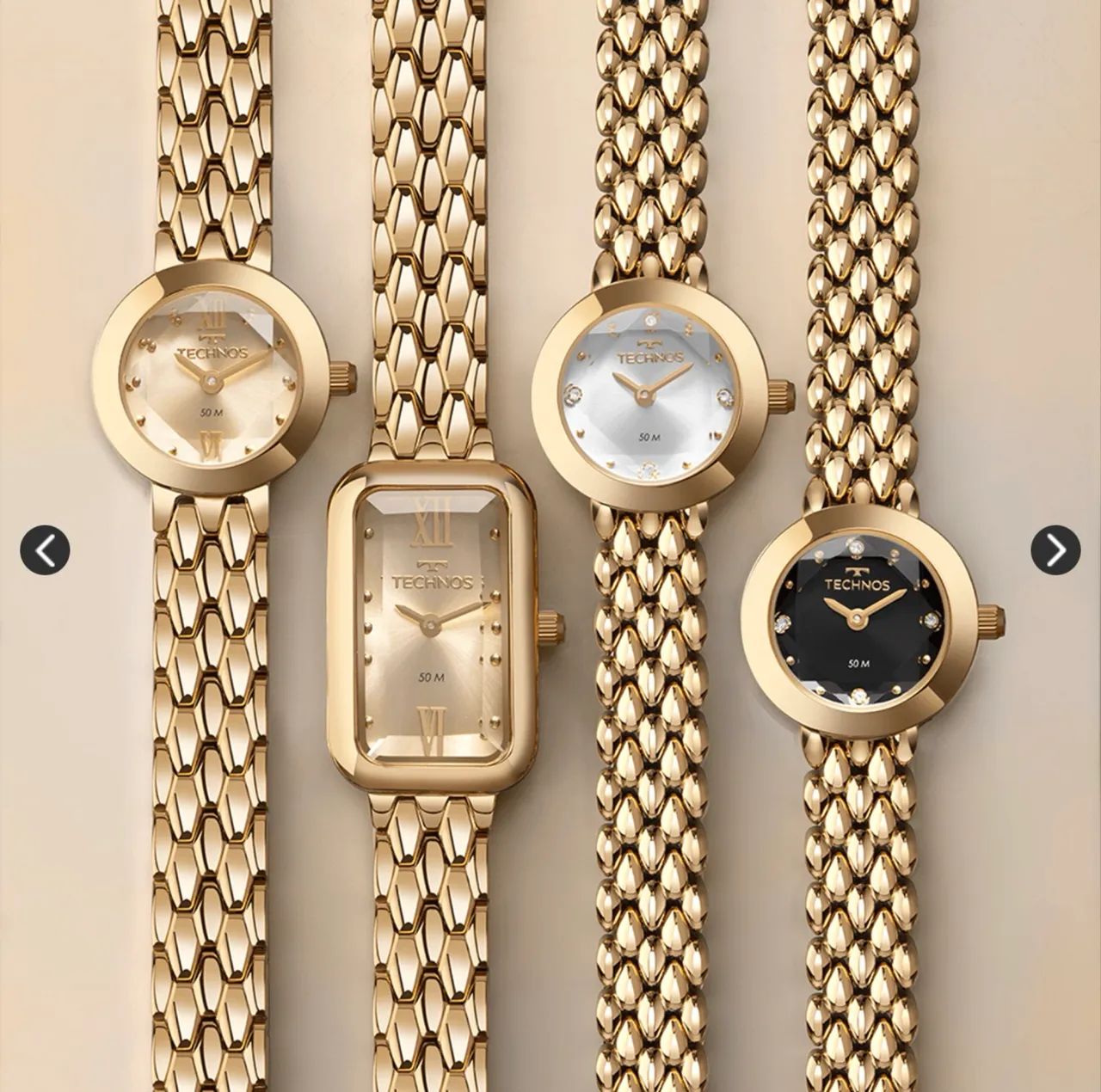 Relógio Technos Feminino Mini Dourado 5Y20LO/1D - Foto 4