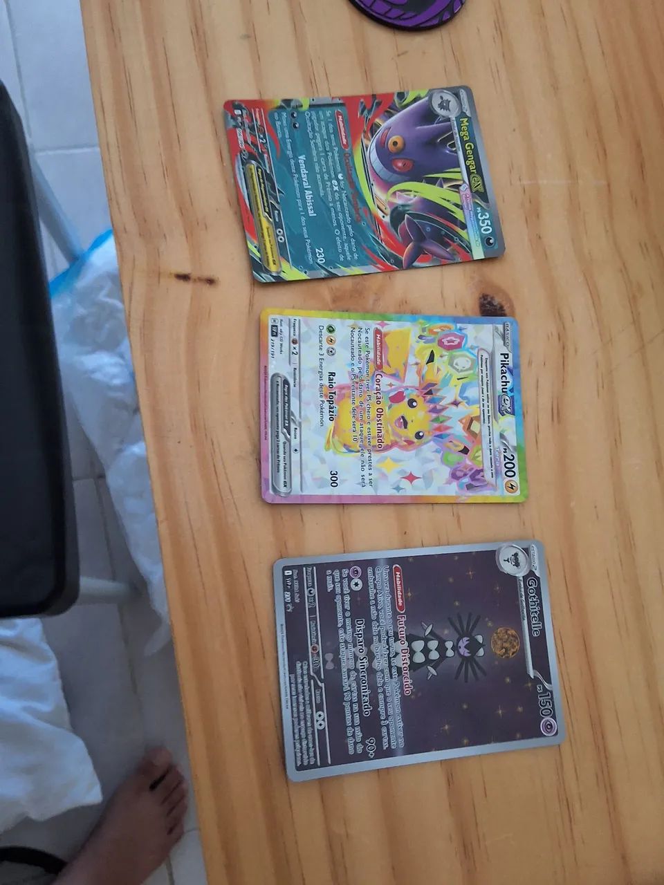 Pikachu ex,mega Gengar ex,Gothitelle,preço:200 reais,originais  - Foto 2