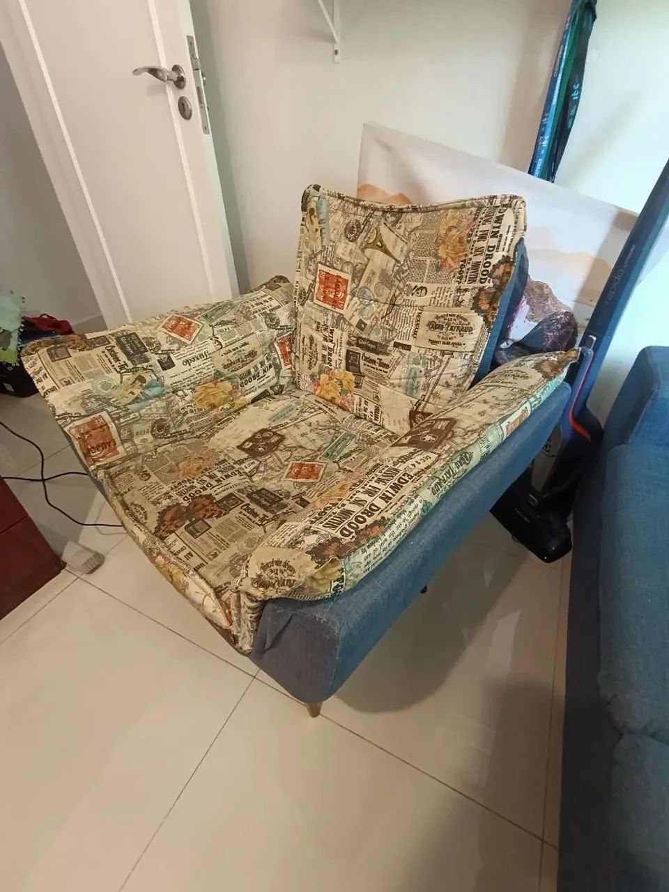 Sofá 2 lugares + Poltrona - Excelente estado! - Foto 4