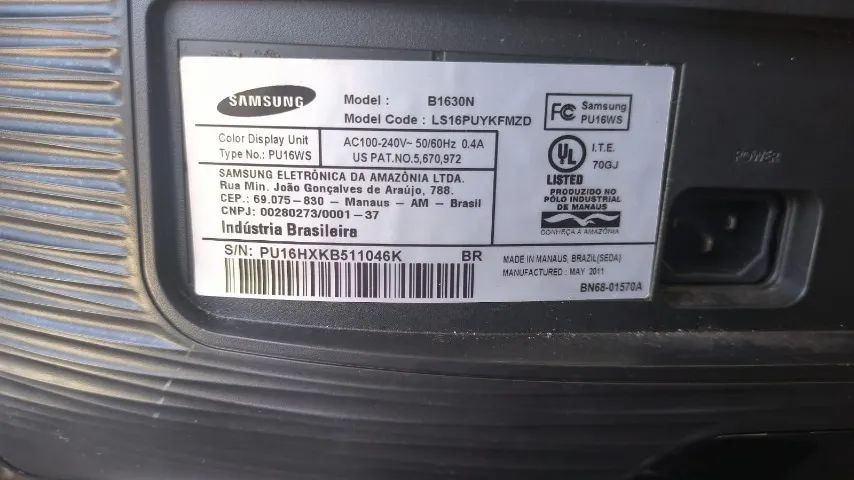 Monitor Lcd 15.6 Polegadas Wide Samsung B1630 - Super Oferta no lote - Foto 4
