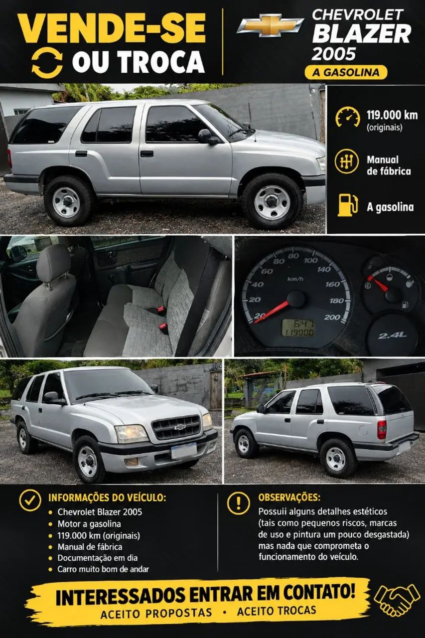 Chevrolet S10 Blazer Advant. 2.4/2.4 MPFI F.power 2005