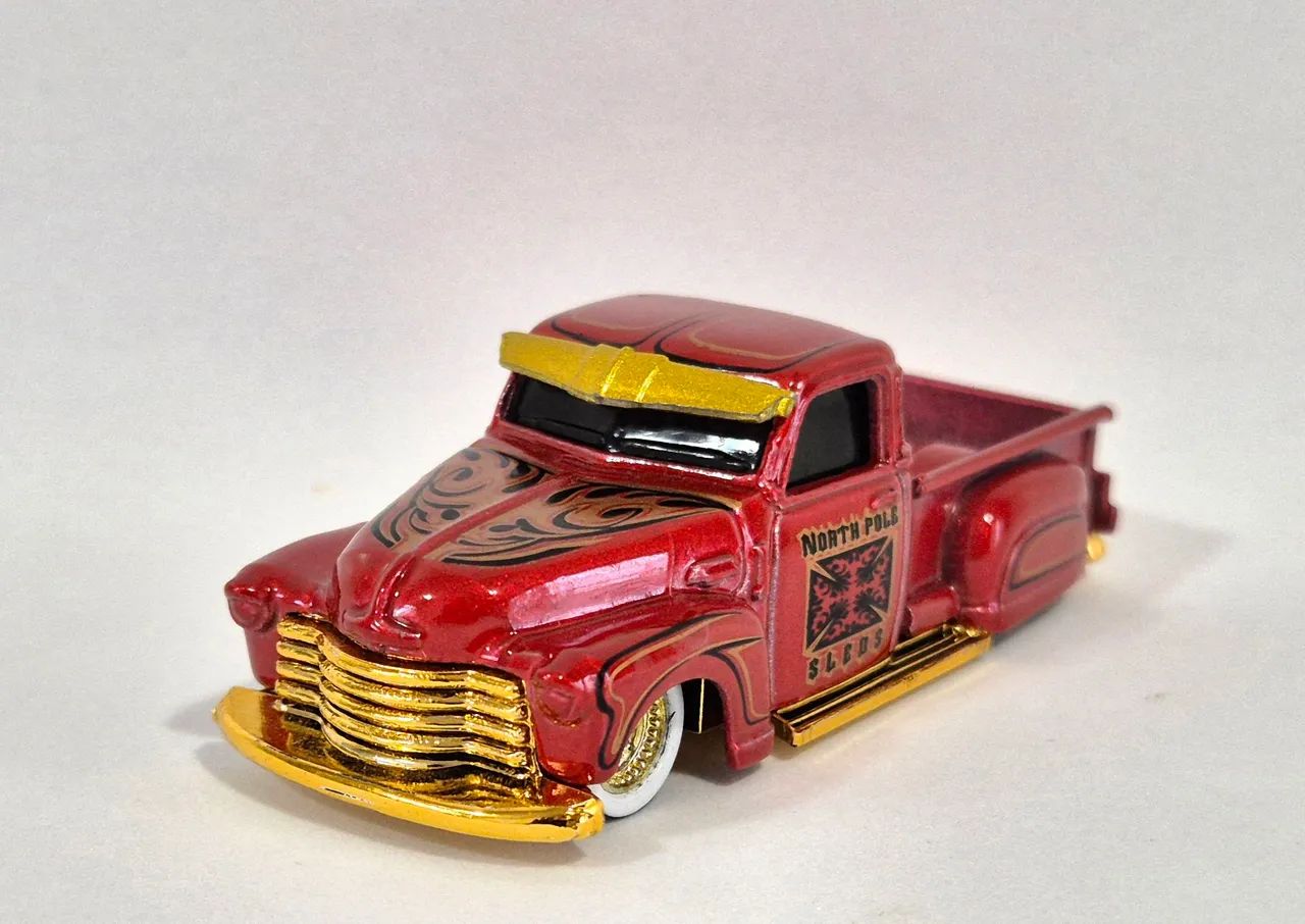 Hot Wheels Premium La Troca Holiday Rods Red  - Foto 2