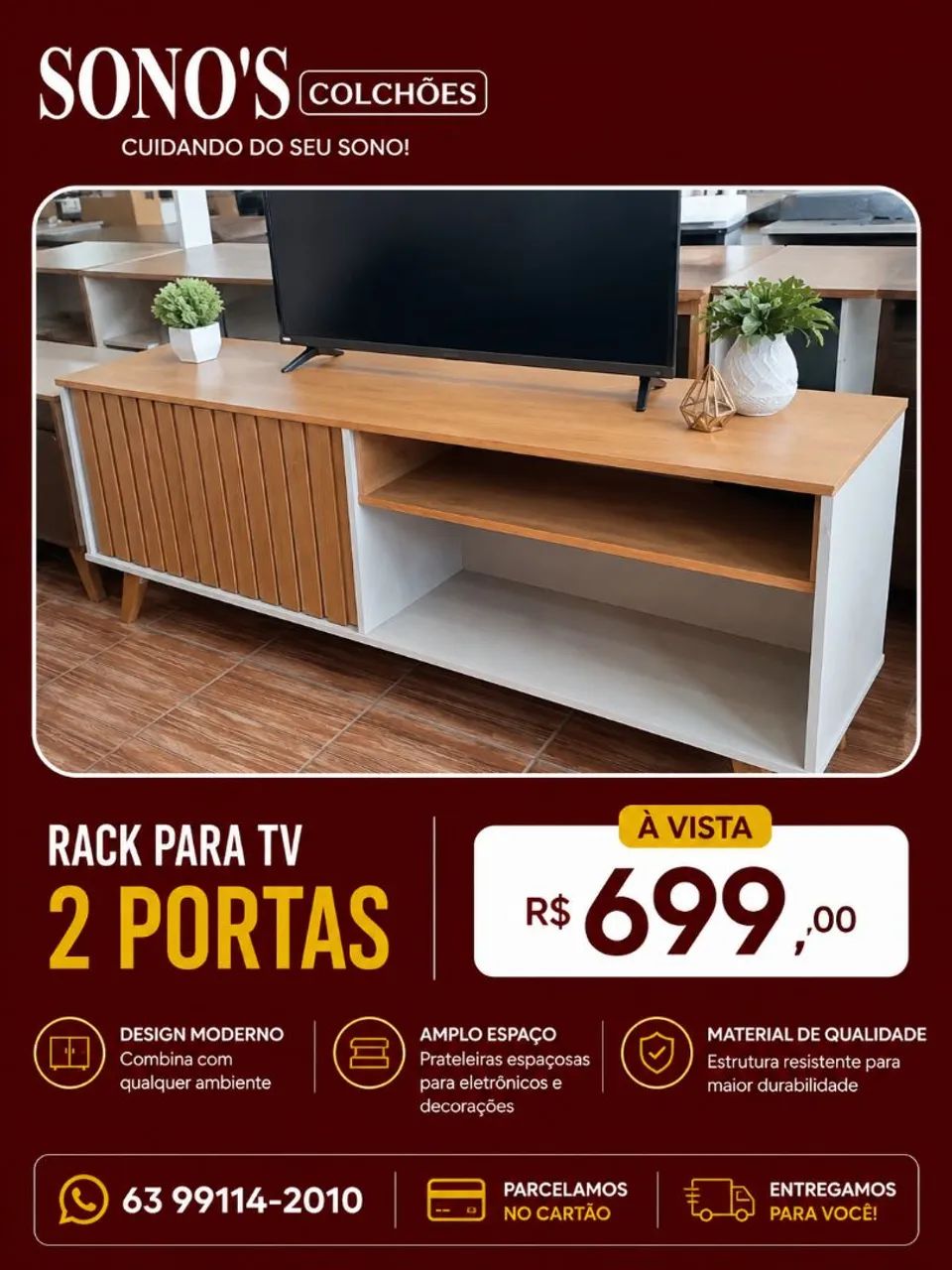 Rack para TV 1.60 cm