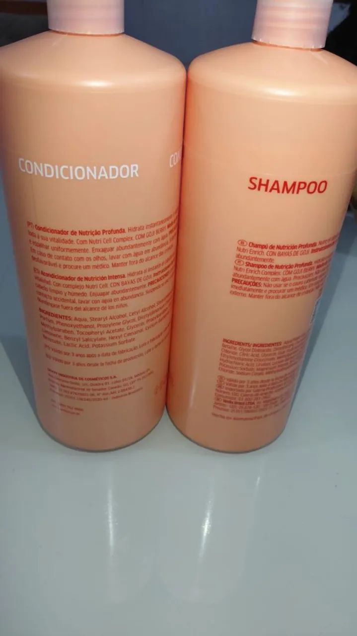 Shampoo e condicionador wella