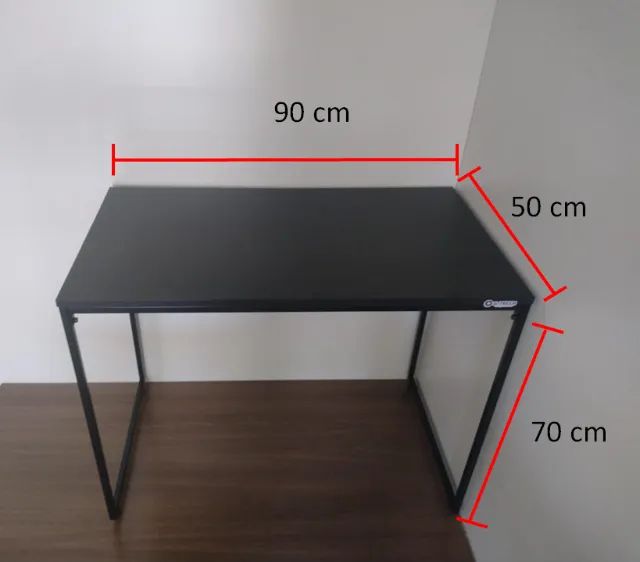 Mesa de Escritório NOVA Multiuso Estilo Industrial para Notebook Computador Estudo Office - Foto 4