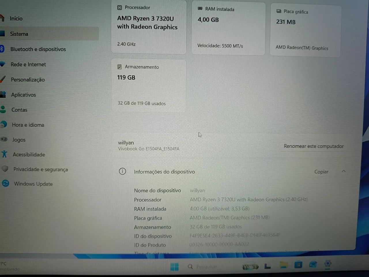Vendo notebook assus vivobook 14 - Foto 3