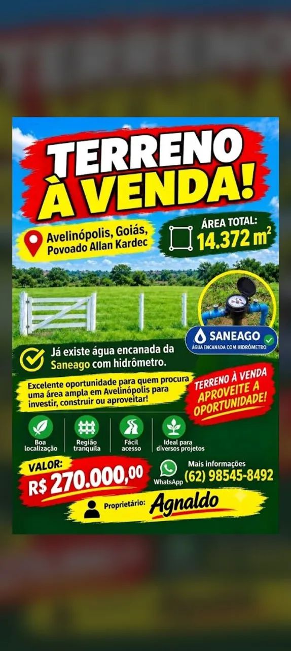 Terreno Avelinopolis  * 