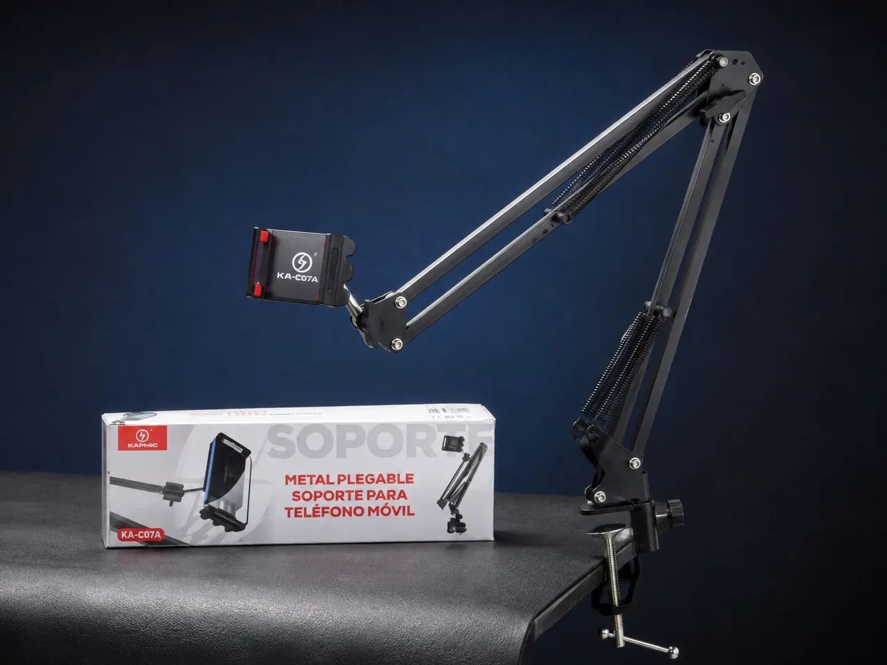 Suporte Articulado de Mesa para Celular com Garra - Foto 2