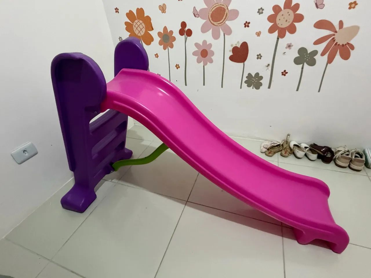 Escorrego infantil Rosa - Foto 3