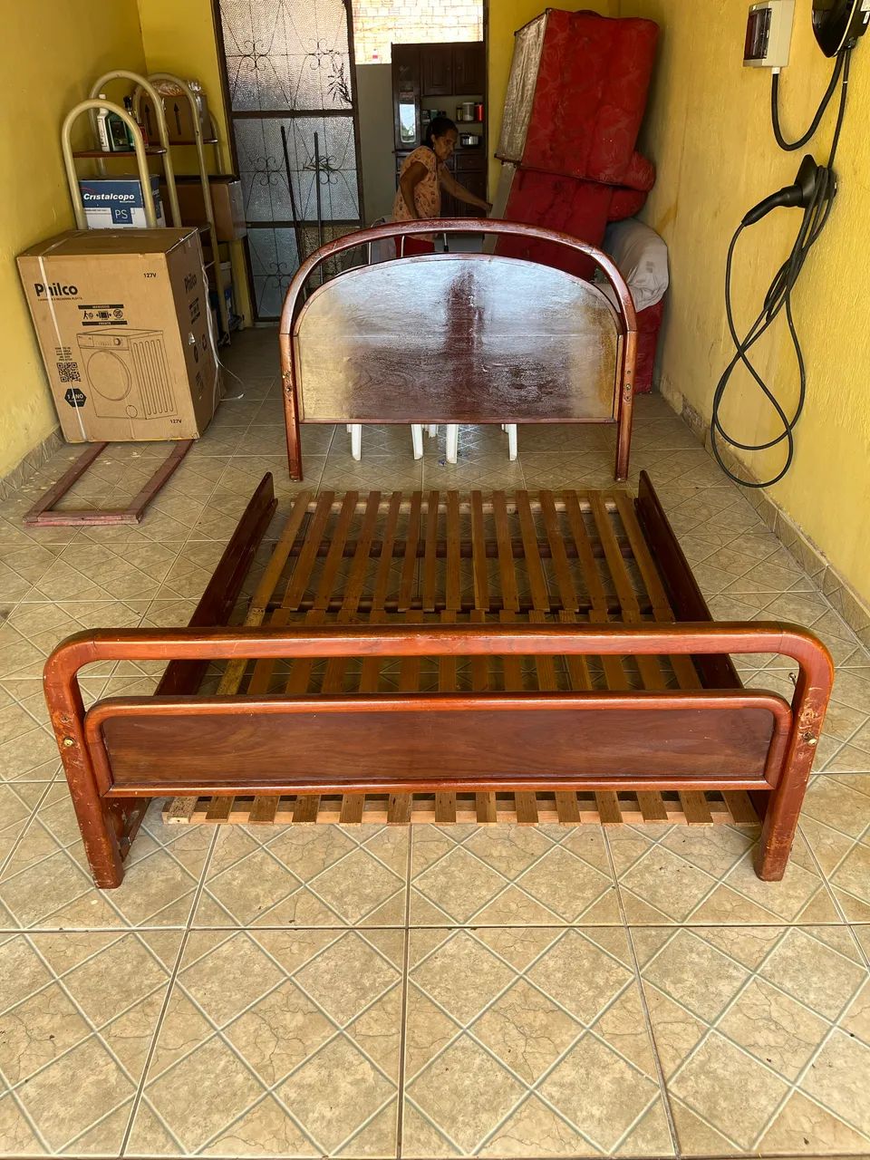 Cama de casal madeira - Foto 5