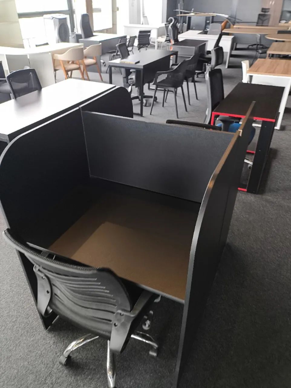 Baias de Escritório CONJUNTO - 1,16x0,83x0,60cm - (PRETO ou CINZA) ENTREGAS EM ATÉ 24h! 