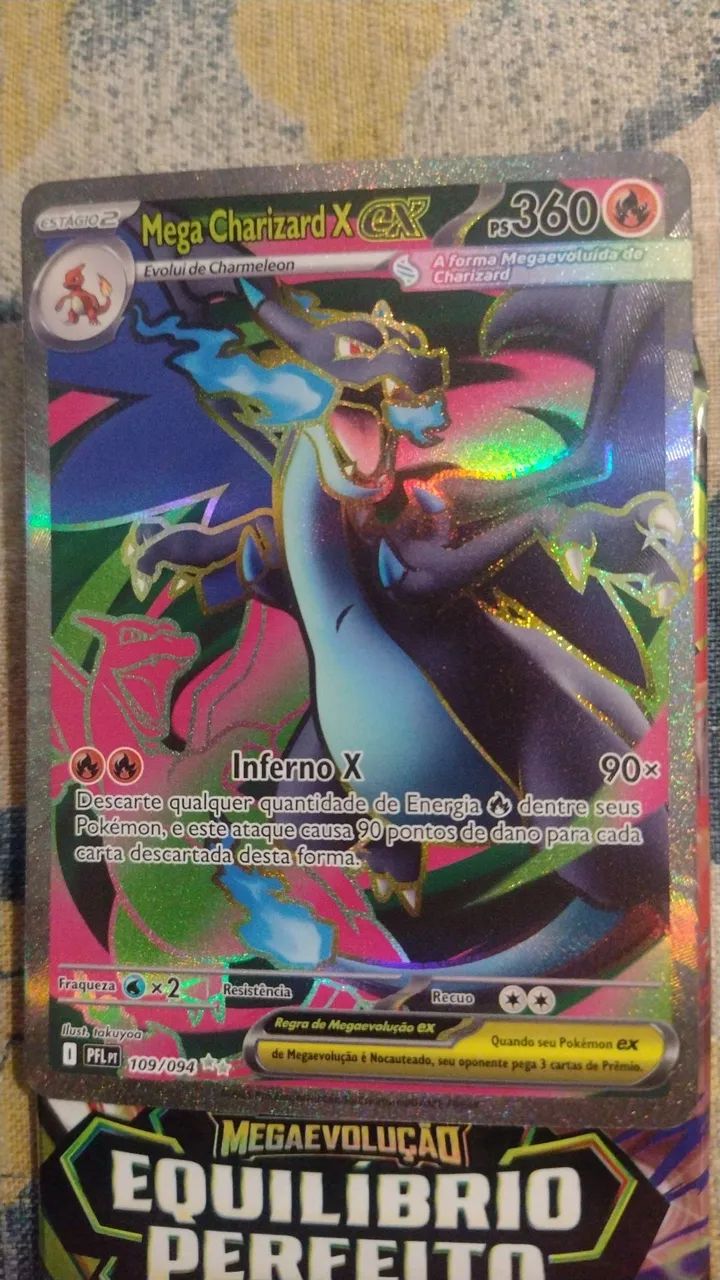 VENDO DO MEGA CHARIZARD, FULL ART, ORIGINAL. NOVA.