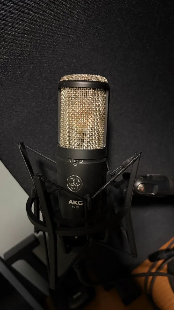 Microfone Condensador AKG P420 + Maleta + Phantom Power 48V + Pedestal (Kit Completo) - Foto 6