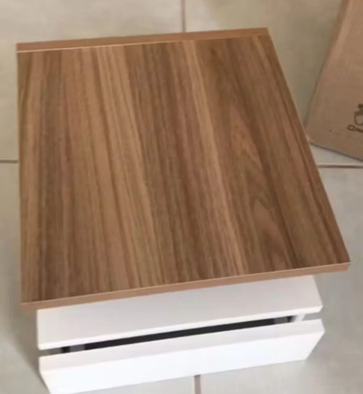 Kit Mesa de cabeceira - Branco Frejó - Foto 2
