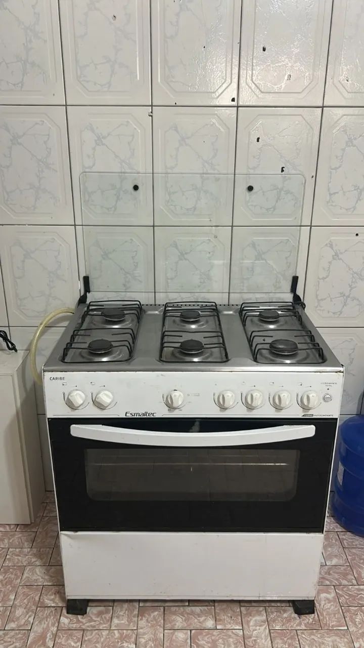 Fogão Esmaltec Caribe 6 Bocas Branco - Com Acendimento Automático - Foto 2