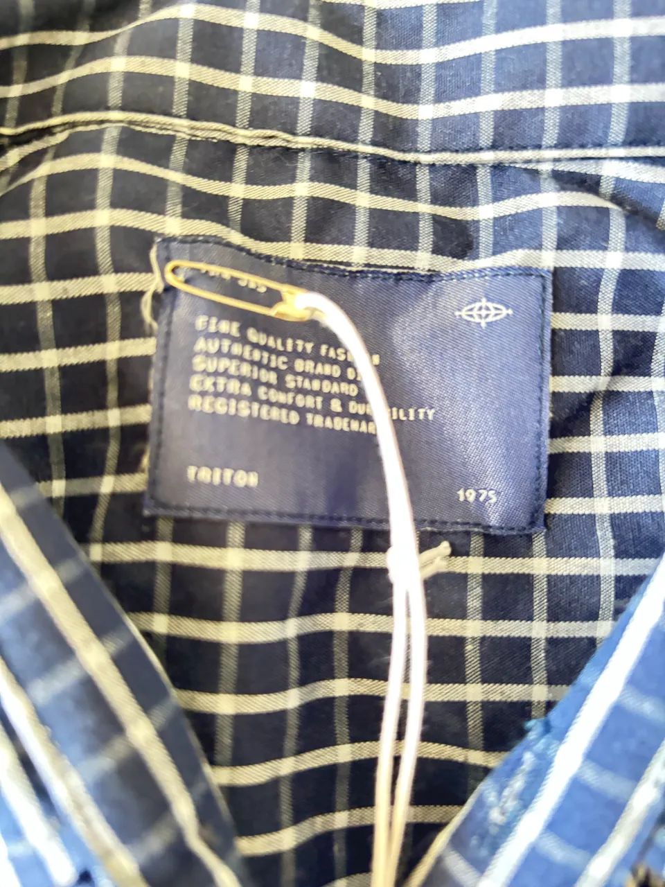 Camisa xadrez manga longa Triton - Foto 3