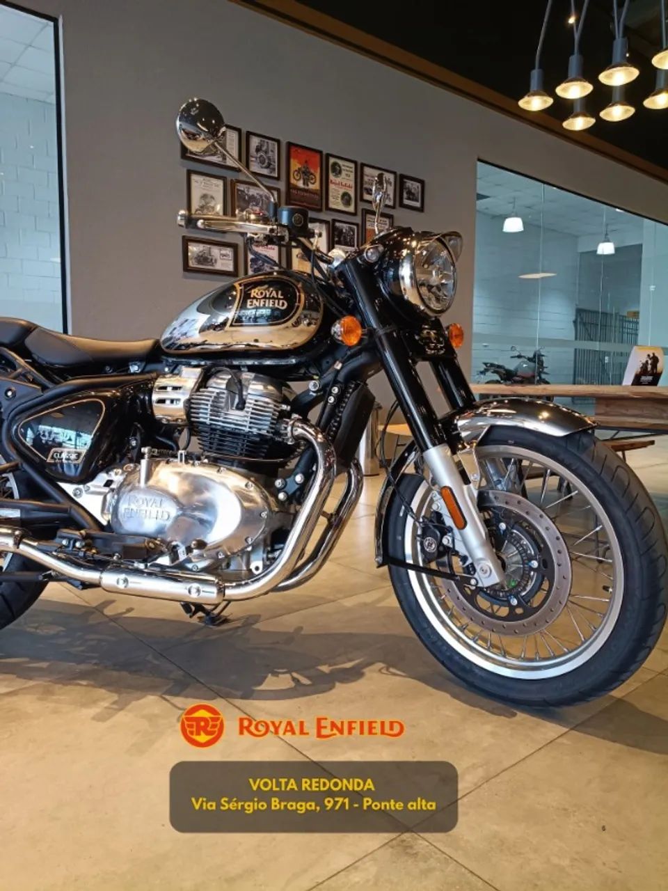 LEONI - R.E CLASSIC 650 CHROME BLACK - Foto 5