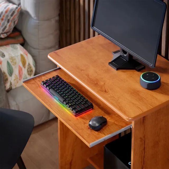 Mesa de Computador Pratica Amadeirada PROMOÇÃO - Foto 3