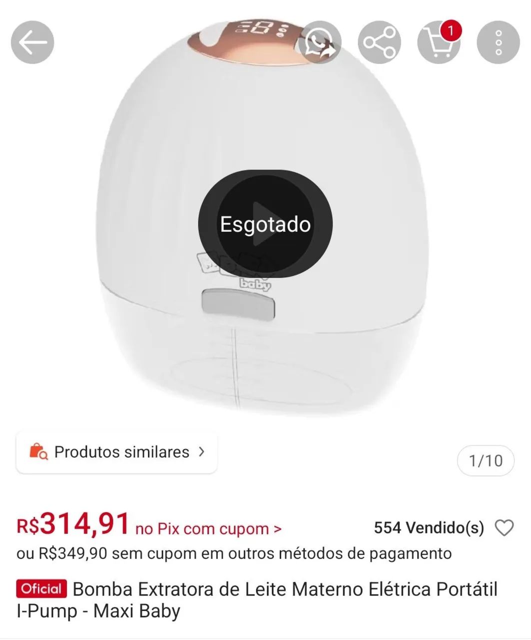 Bomba extratora de leite sem fio. - Foto 5