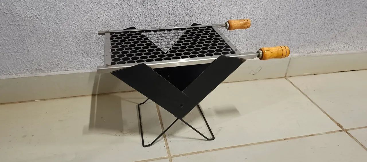 Churrasqueira Maleta Grelha de Inox