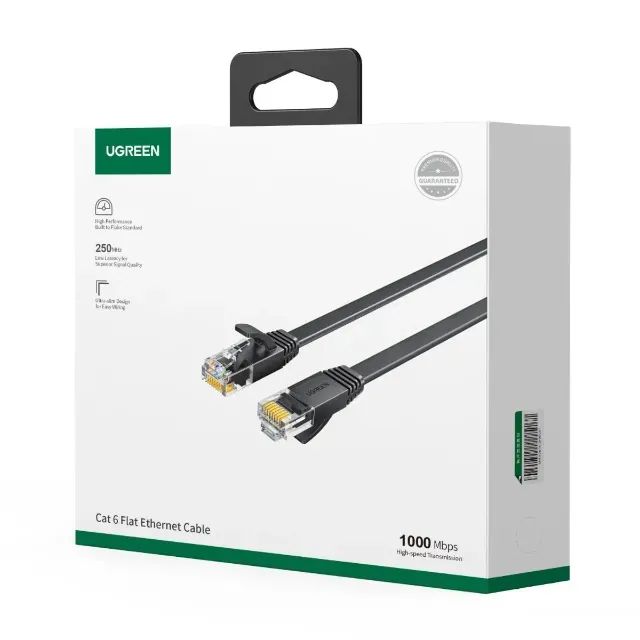 Cabo Ugreen UTP Patch Cord Cat6 10M Preto 