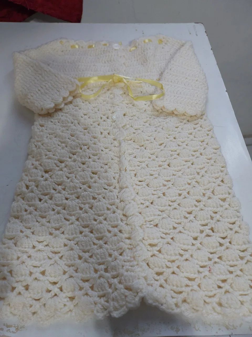 Conjunto bebê  em crochê feito a mão  - Foto 3