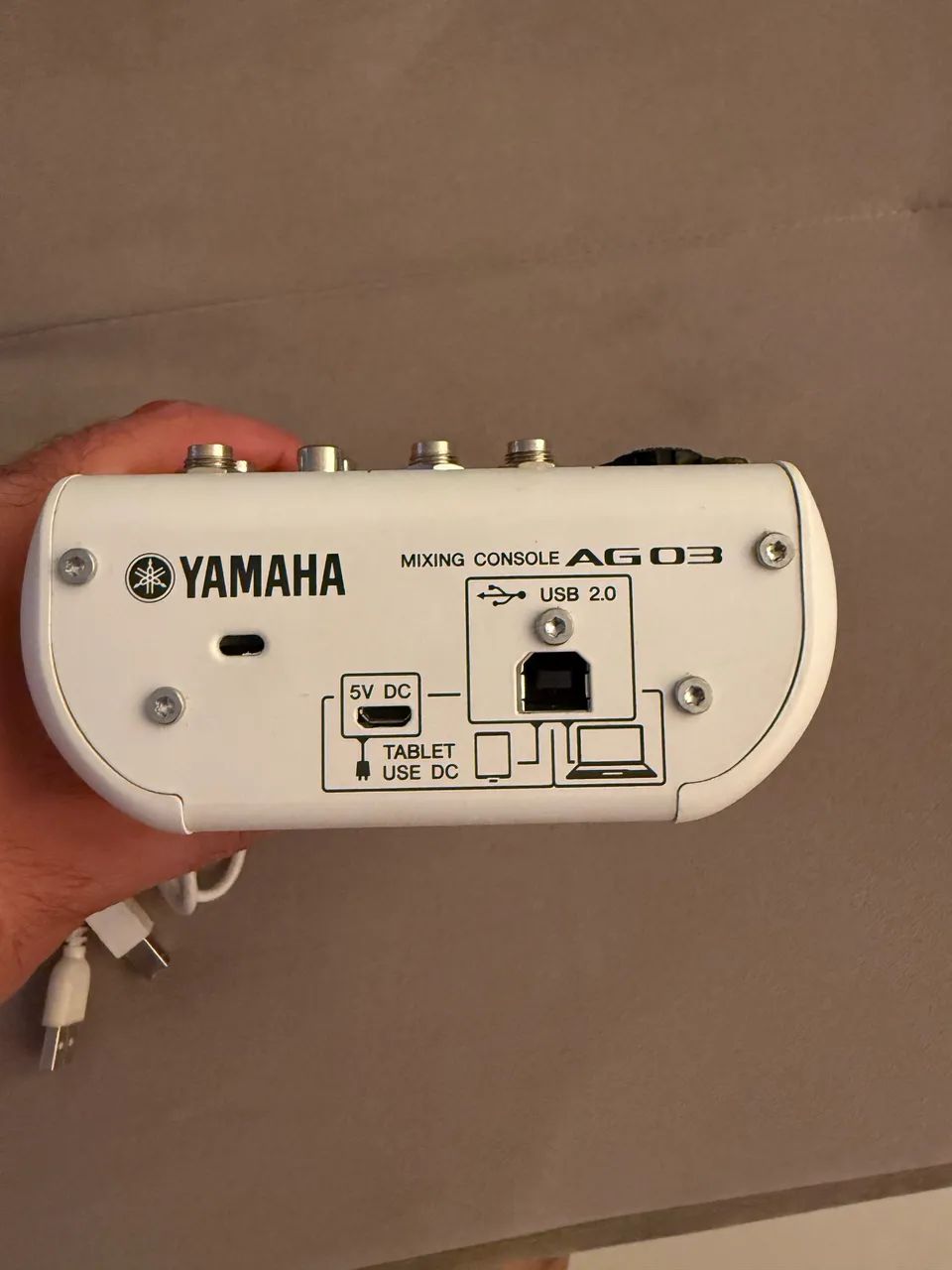 Mesa De Som E Interface Yamaha Ag03 Musica Lives Podcast USB POWER