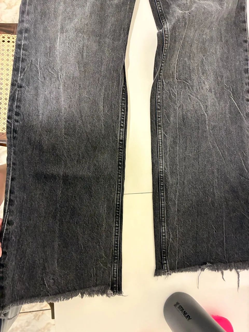 CALÇA JEANS WIDE LEG ZARA NOVA - Foto 2