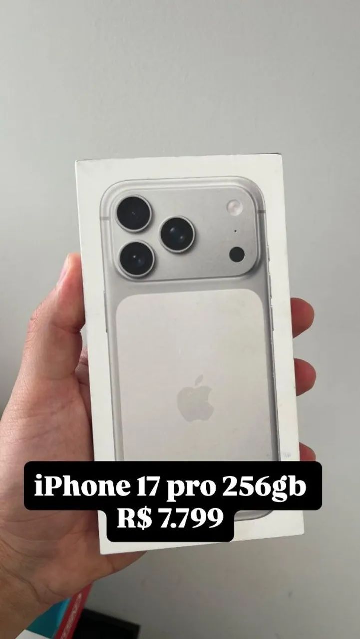 iPhone 17 pro 256 silver novo lacrado 