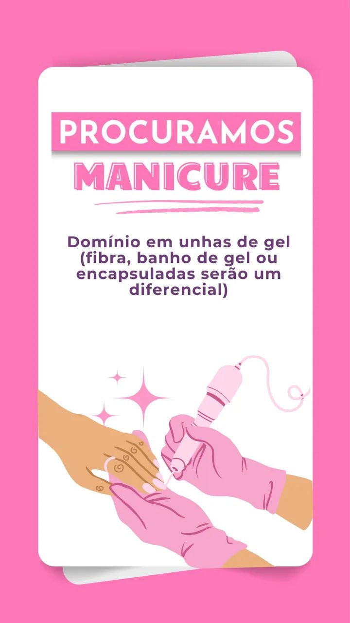Precisamos de manicure 