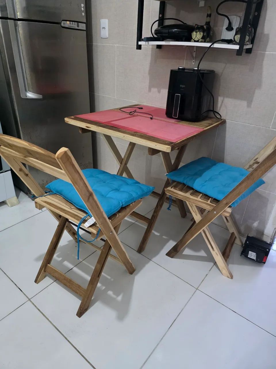 Mesa dobrável madeira