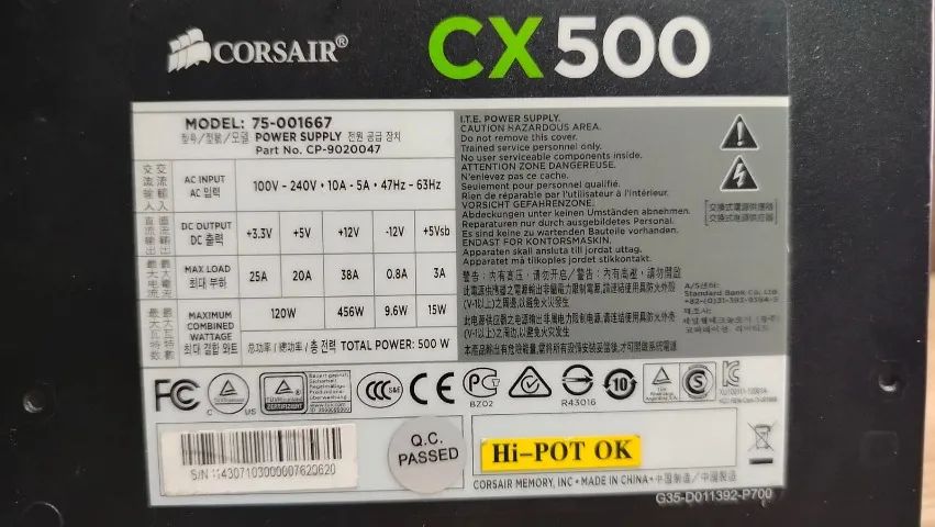 Fonte CV 500, 500w 80 plus  - Foto 3