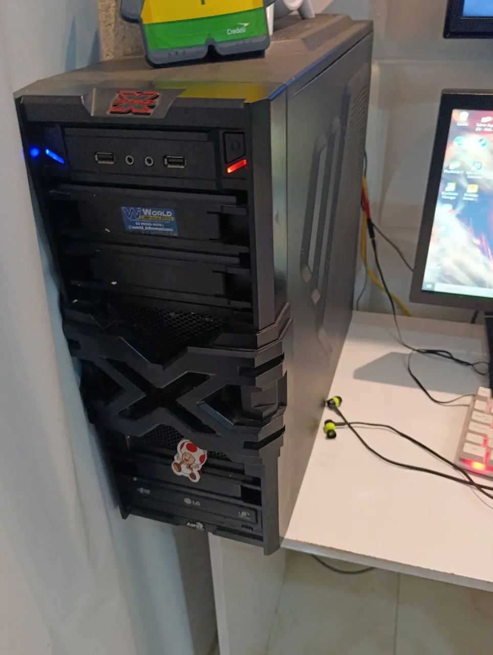 Pc game com tudo ,tela, ,mause de led, teclado de led,  - Foto 2
